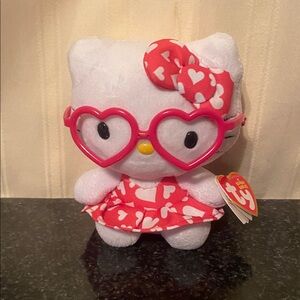 Pink Heart Hello Kitty Ty Beanie Babies